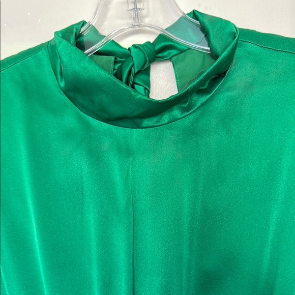 NWT- Silk Saloni The Fleur Dress in Green, Sz 10 - Picture 15 of 17